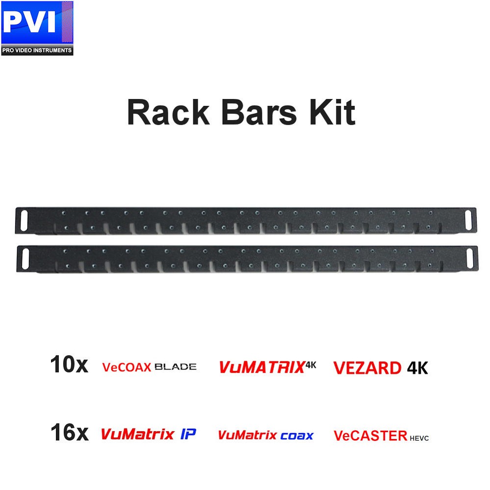 Rack Mount Bars Kit to install multiple modules on any rack system<br>RACK-BARS-KIT
